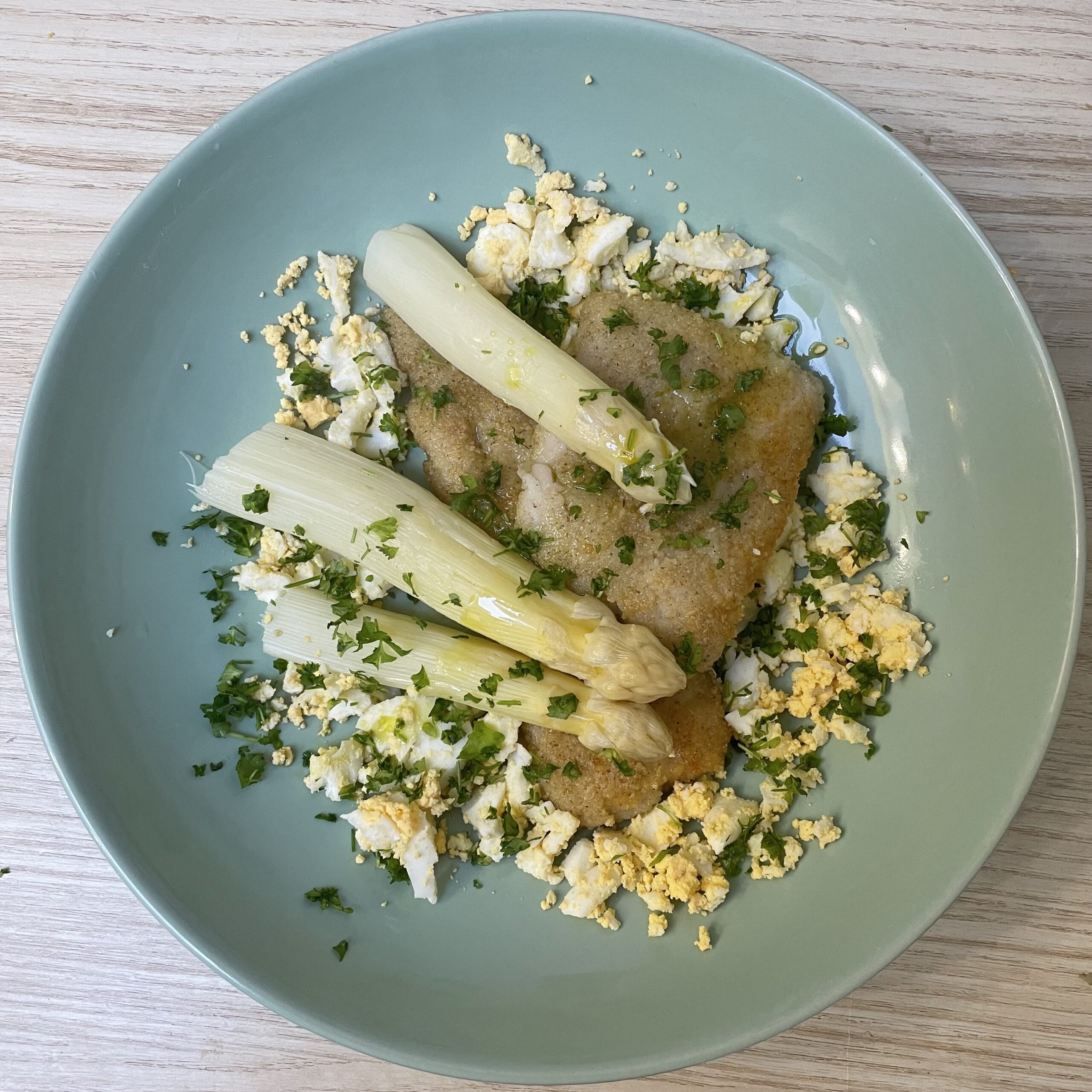 Asperges et lieu noir panné !