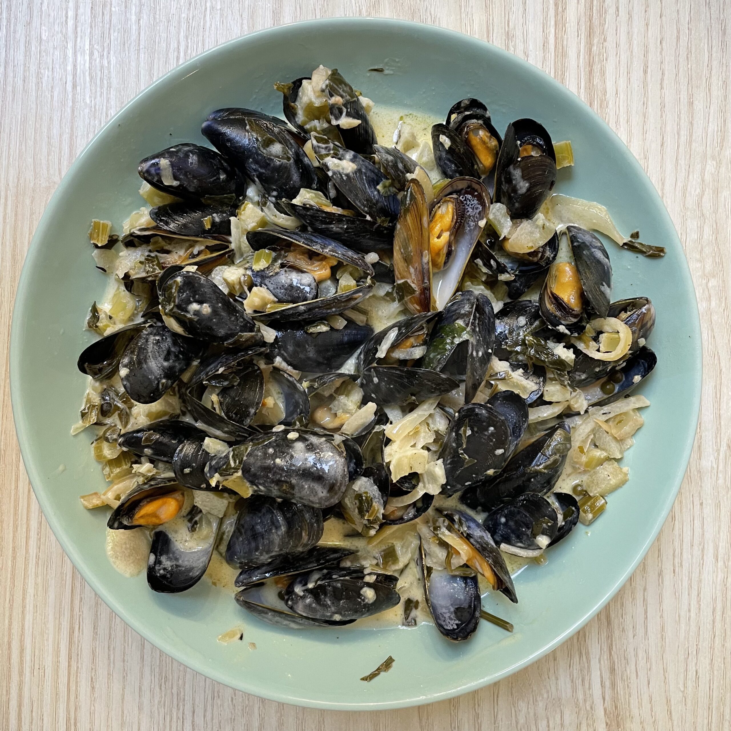 Moules à la crème !